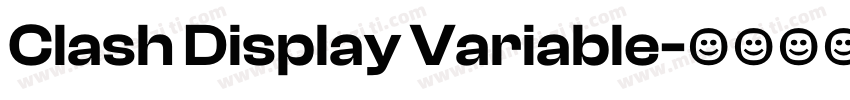 Clash Display Variable字体转换